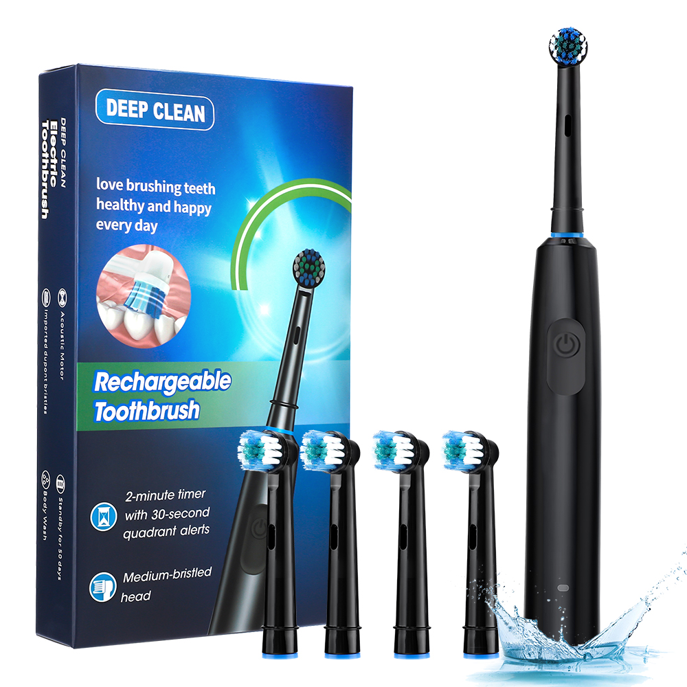 Teeth Whitening Or Tooth Whitening - 5 Modes Electric Toothbrush Rotary Cleaning