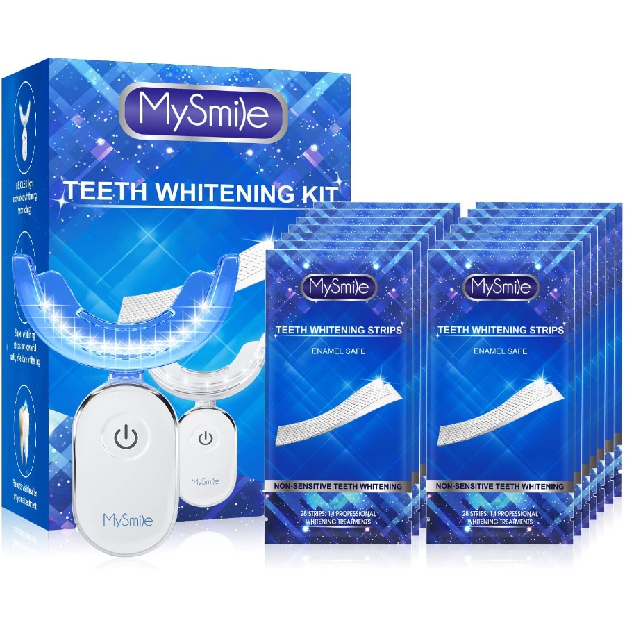Teeth Whitening Kit With Light - Teeth Whitening Strips Kit with 14