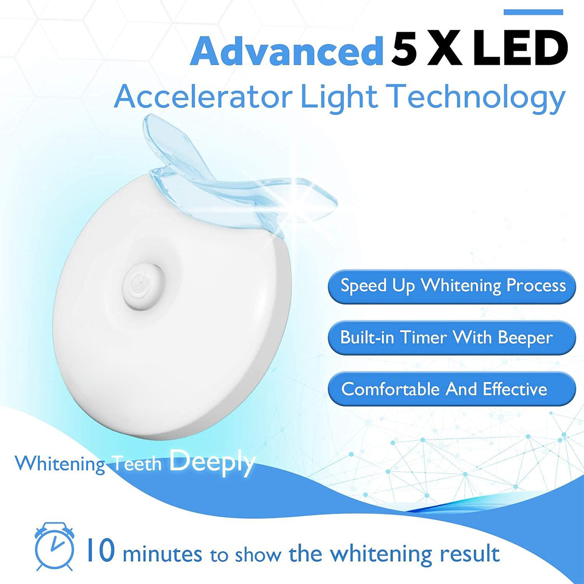 Teeth Whitening Kit - 5X LED L - Teeth Whitening Kit With Light 评论和价格