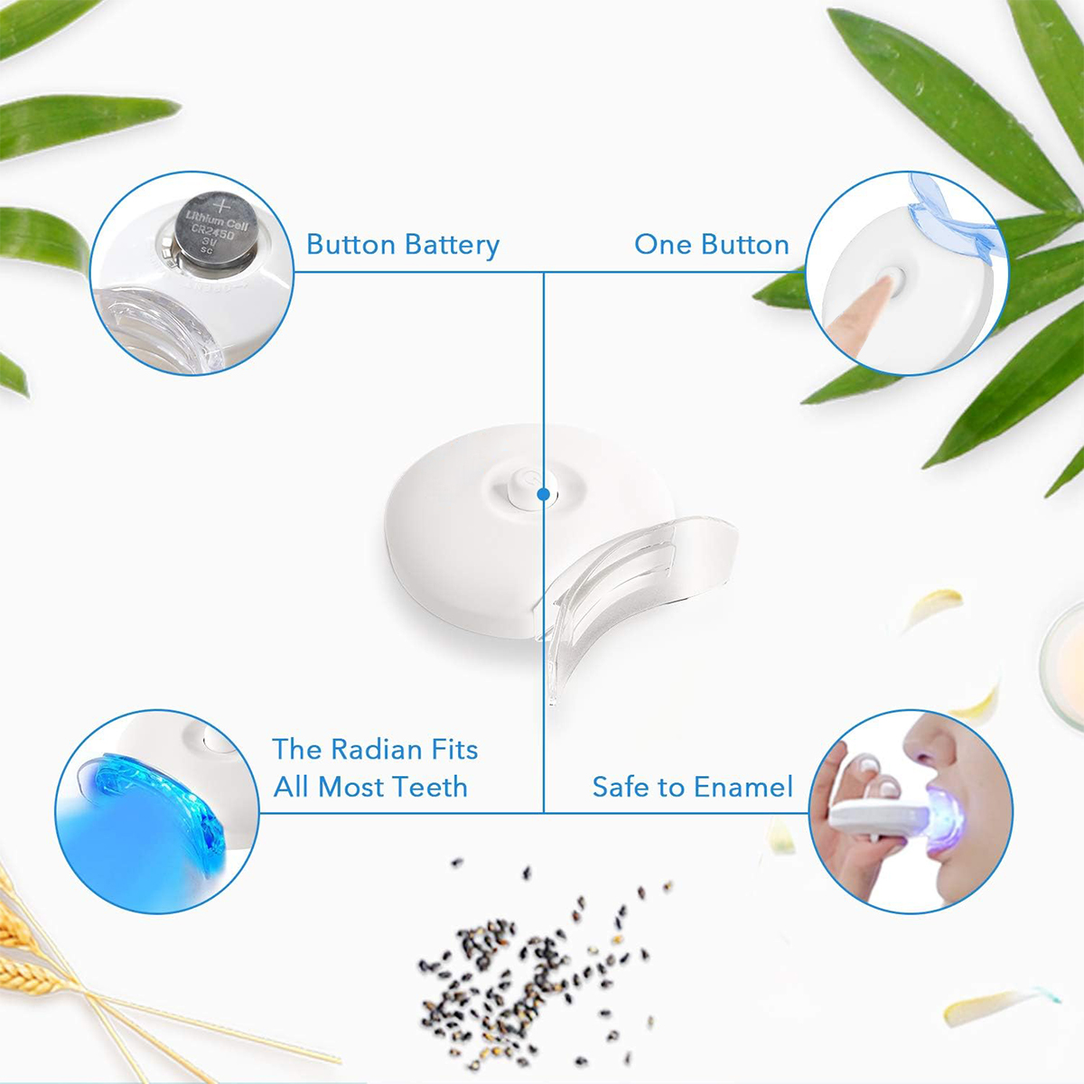 Teeth Whitening Kit - 5X LED L - Teeth Whitening Kit With Light 评论和价格