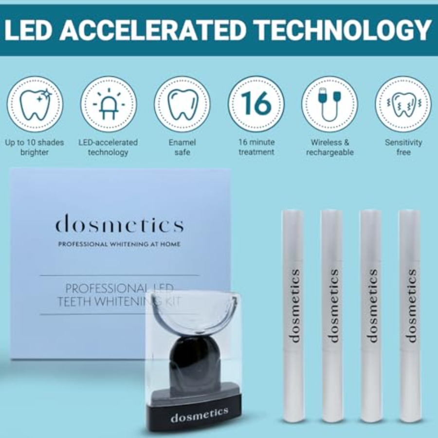 Teeth Whitening Kit with LED L - Teeth Whitening Kit With Light 评论和价格