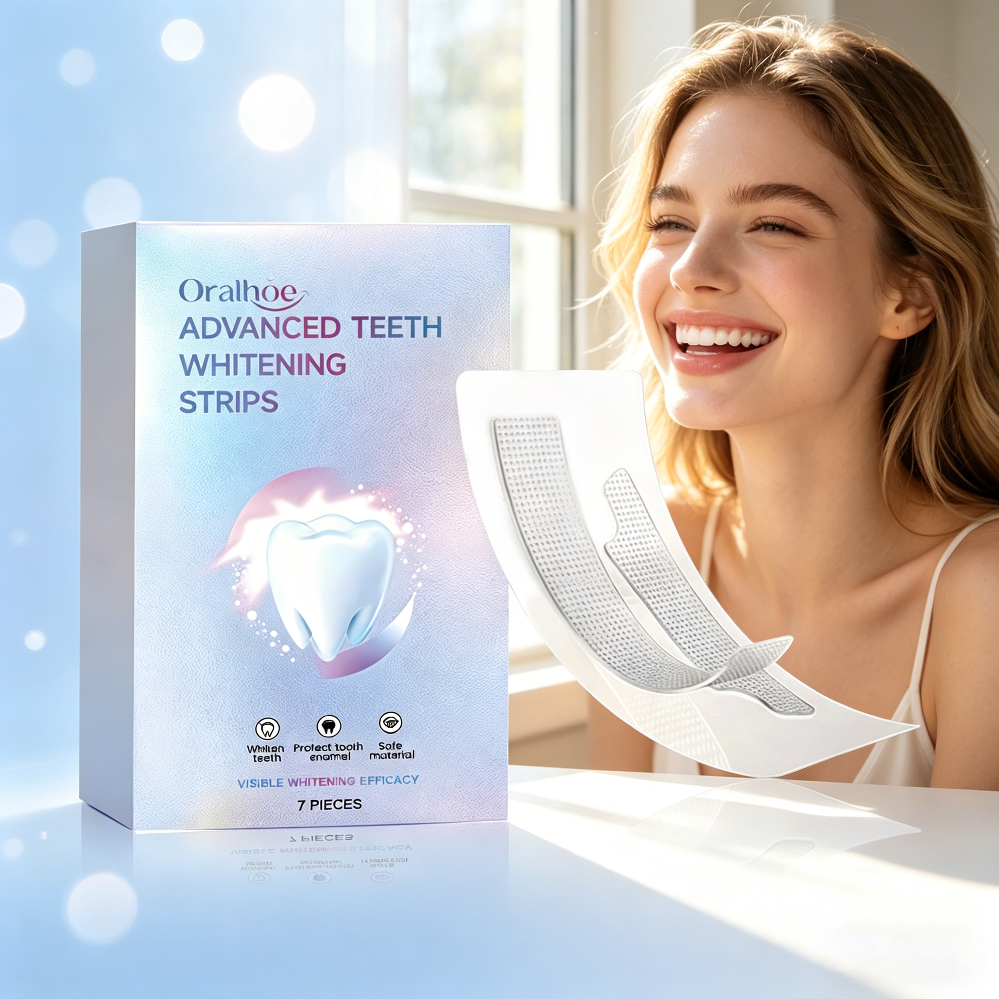 ORALHOE 7pcs Whitening Strips  - Teeth Whitening Or Tooth Whitening 评论和价格