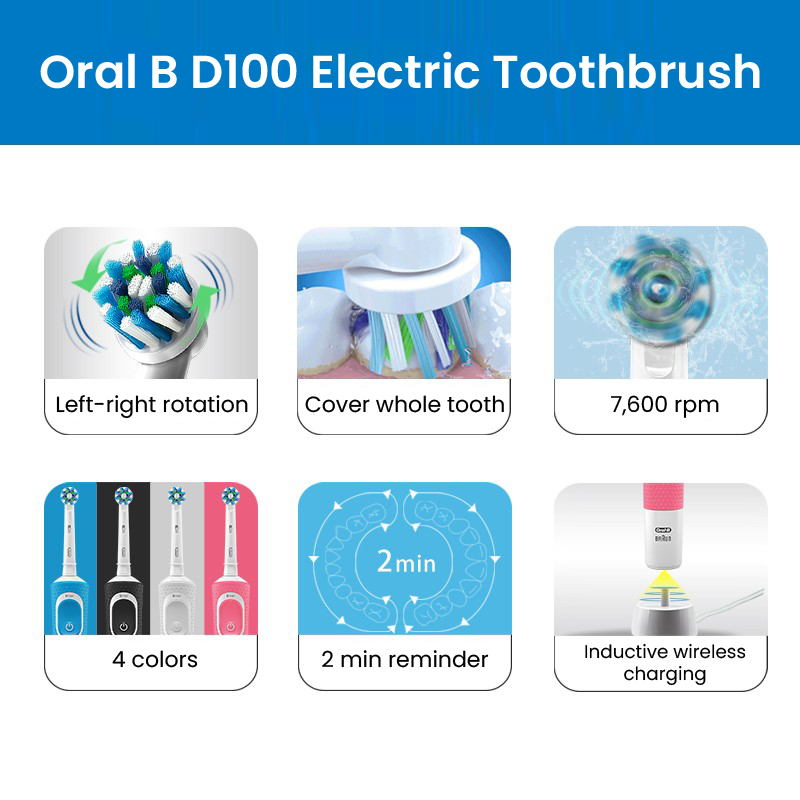 Oral B D100 2D Vitality Electr - Teeth Whitening Or Tooth Whitening 评论和价格