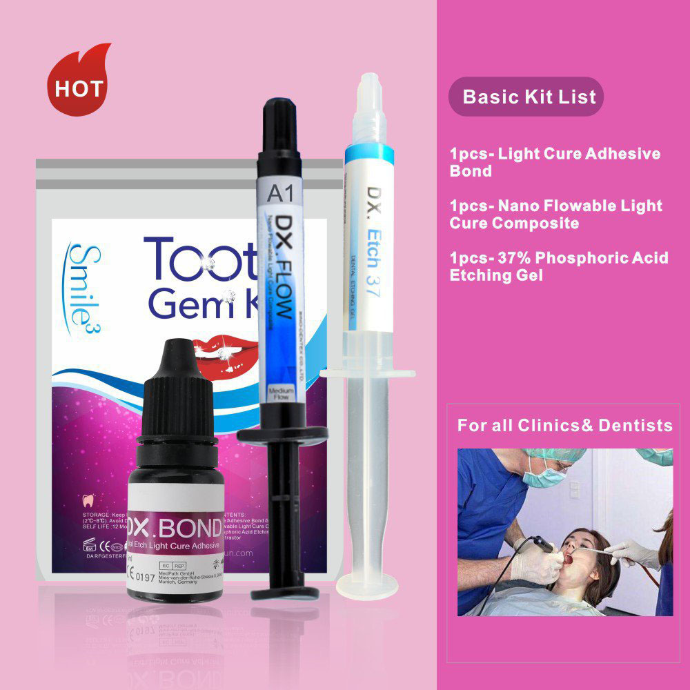 HOT Tooth Gem Kit Teeth Decora - Teeth Whitening Kit With Light 评论和价格
