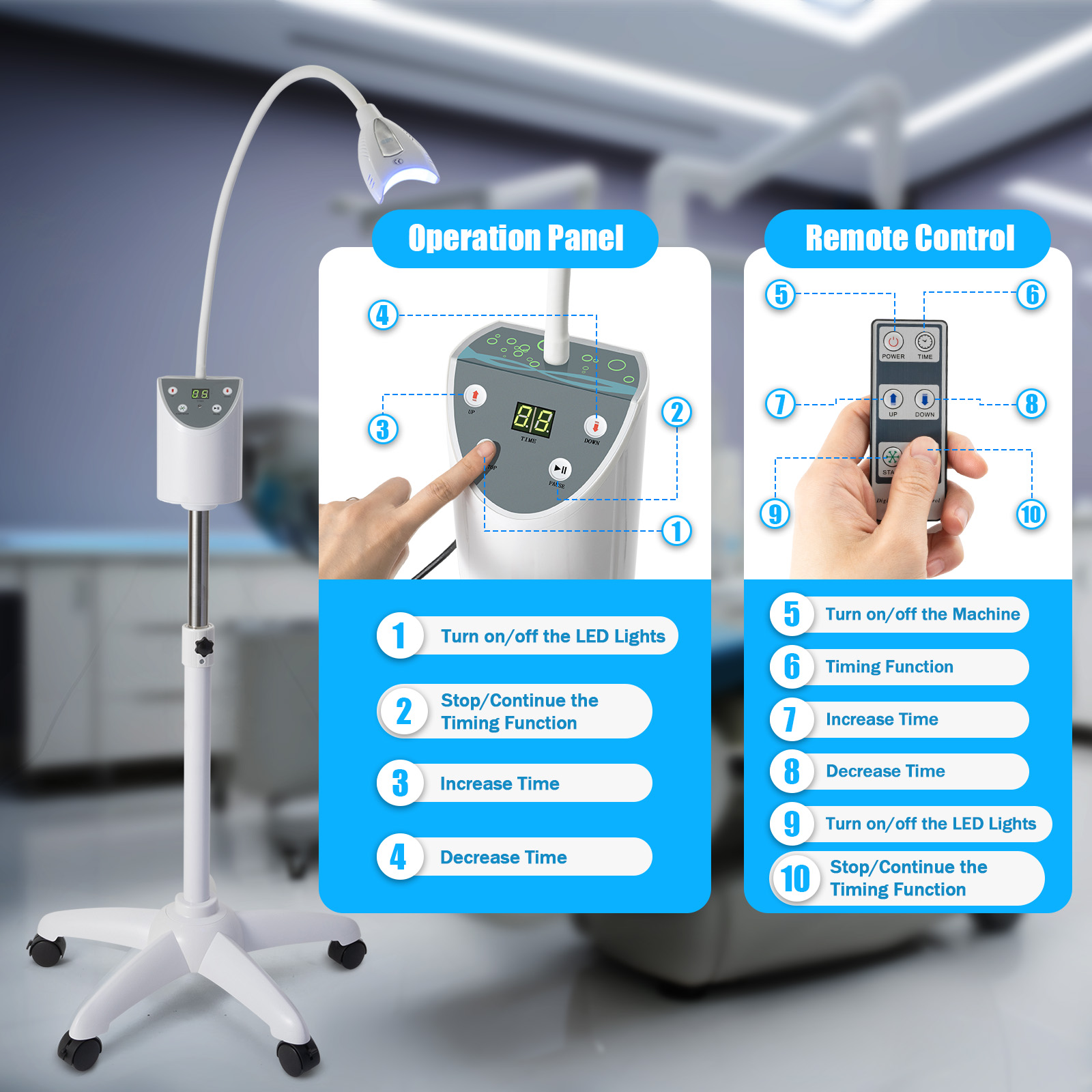 Teeth Whitening Machine Kit, L - Teeth Whitening Bleaching Kit 评论和价格