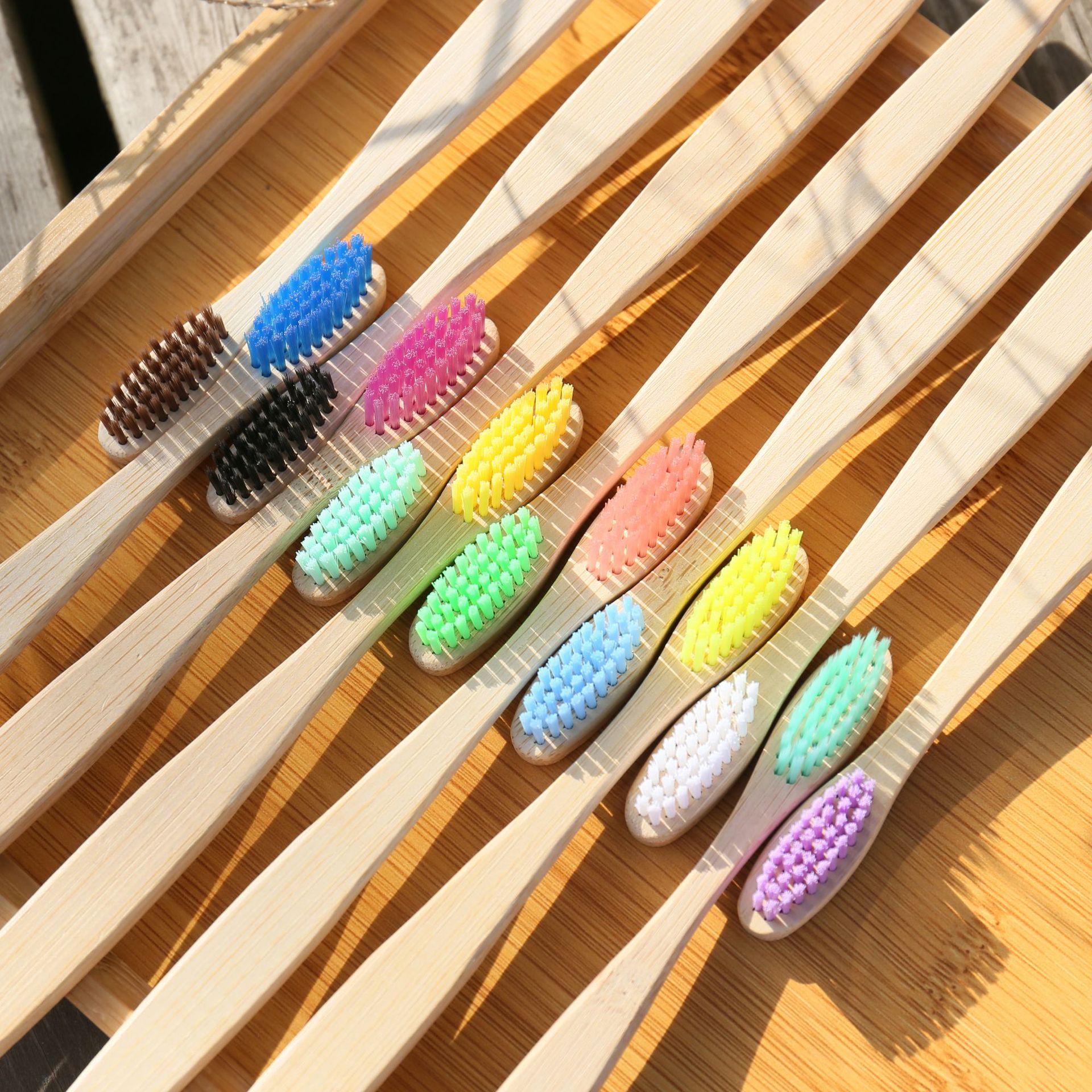 100PCS Colorful Natural Bamboo - Teeth Whitening Laser 评论和价格