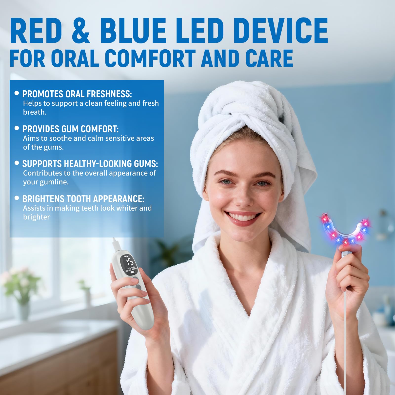 Teeth Whitening Kit 18 Diode R - Teeth Whitening Kit With Light 评论和价格