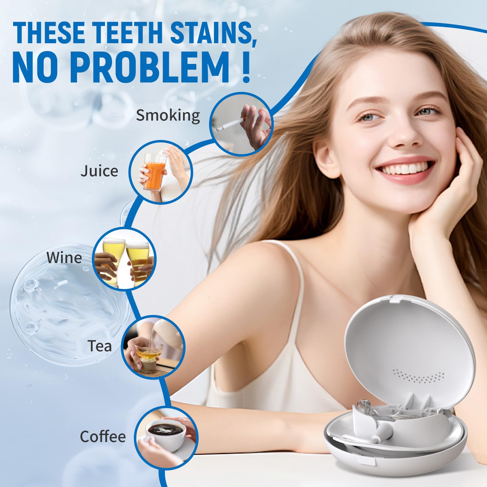 Teeth Whitening Kit 18 Diode R - Teeth Whitening Kit With Light 评论和价格