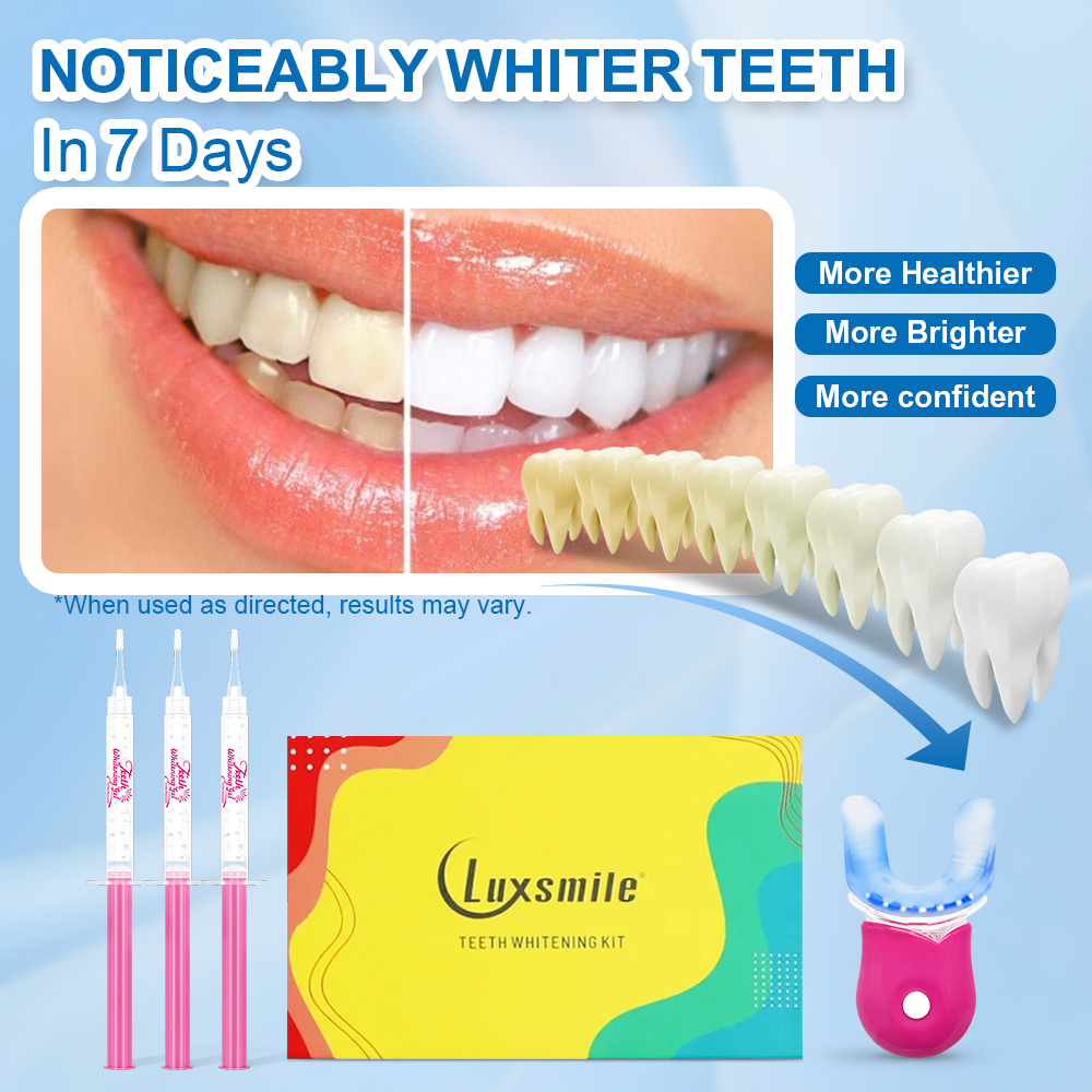 Teeth Whitening Kit with LED L - Teeth Whitening Bleaching Kit 评论和价格