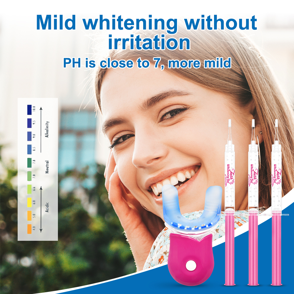Teeth Whitening Kit with LED L - Teeth Whitening Bleaching Kit 评论和价格