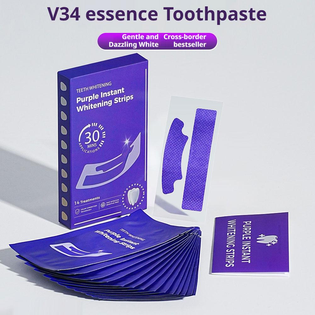 V34 Teeth Whitening Strips - E - Teeth Whitening Diy 评论和价格