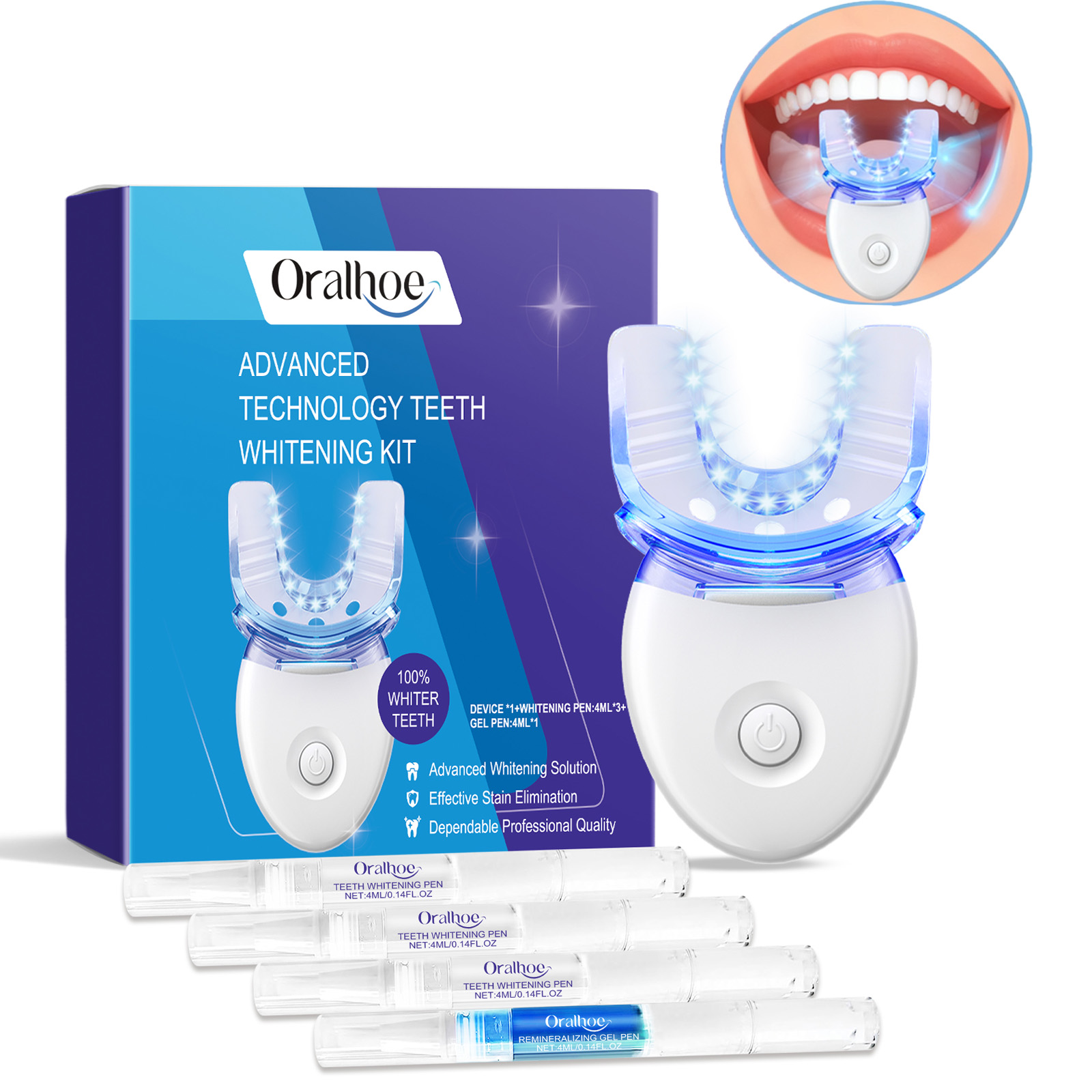Professional Teeth Whitening L - Teeth Whitening Kit With Light 评论和价格