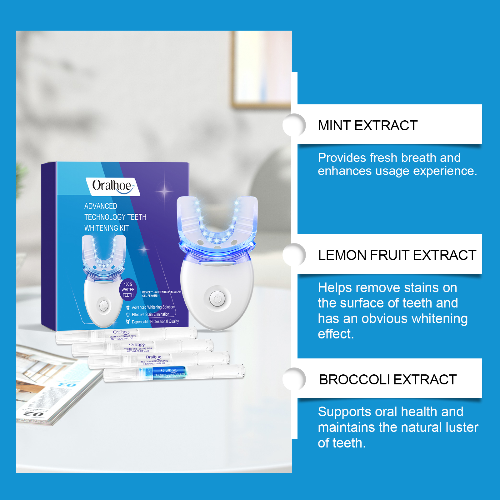 Professional Teeth Whitening L - Teeth Whitening Kit With Light 评论和价格